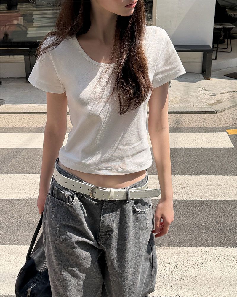 BEIDELLI（ベイデリー）の「[MADE/7color] Jenne, two-type short-sleeved T-shirt（Tops）」