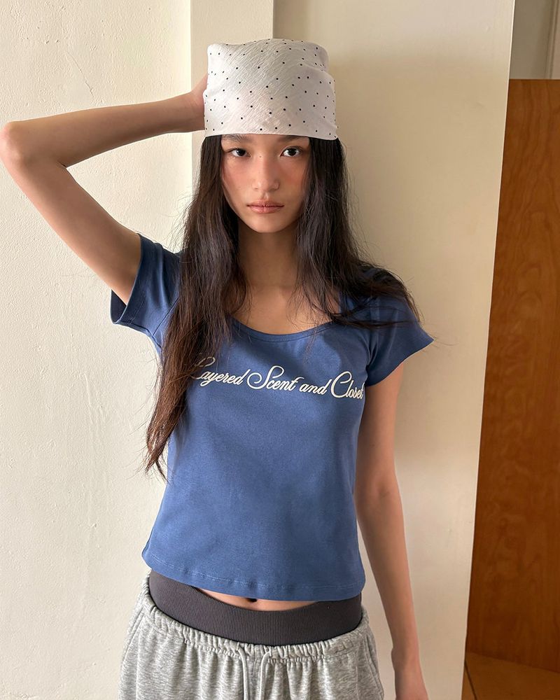 BEIDELLI（ベイデリー）の「[ORIGINAL] Scoop Square Velvet Short Sleeve T-shirt（Tops）」