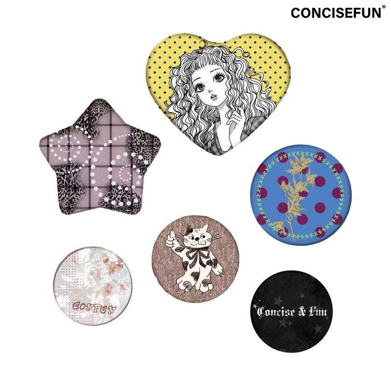 CONFUN（コンファン）の「CONFUN Heart-Shaped Die-Cut Badge（Others）」