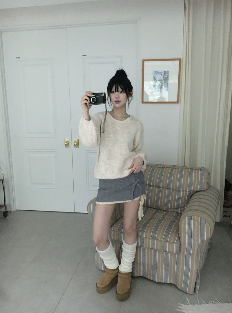 Angora Knit Sweater