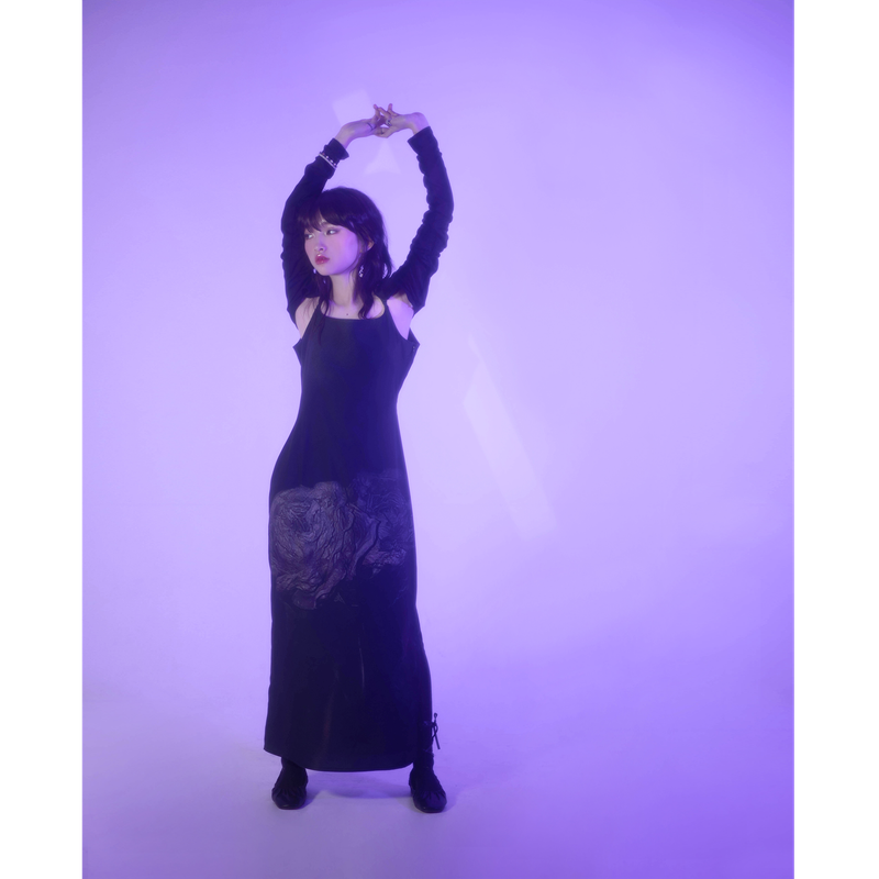 Purple rose Dress