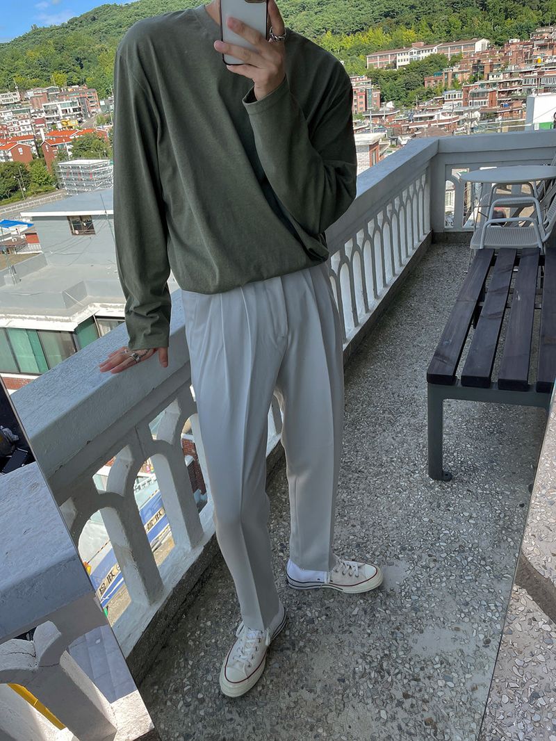 Never Free Belt Slacks (2color)