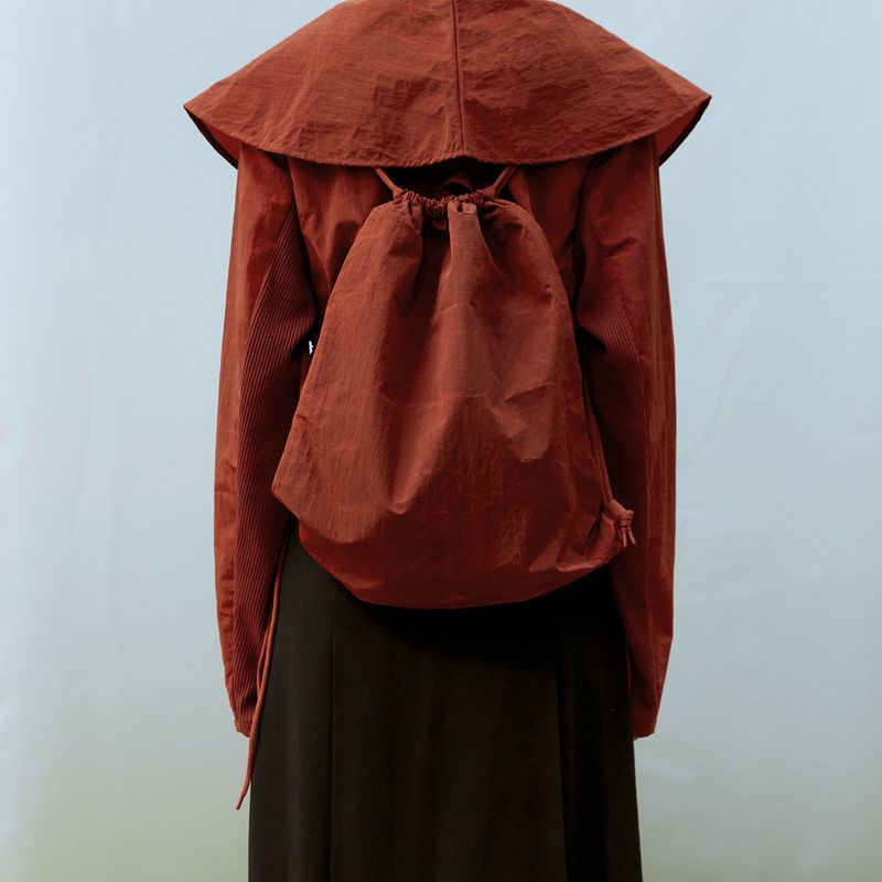 Recycle String Backpack (RED)