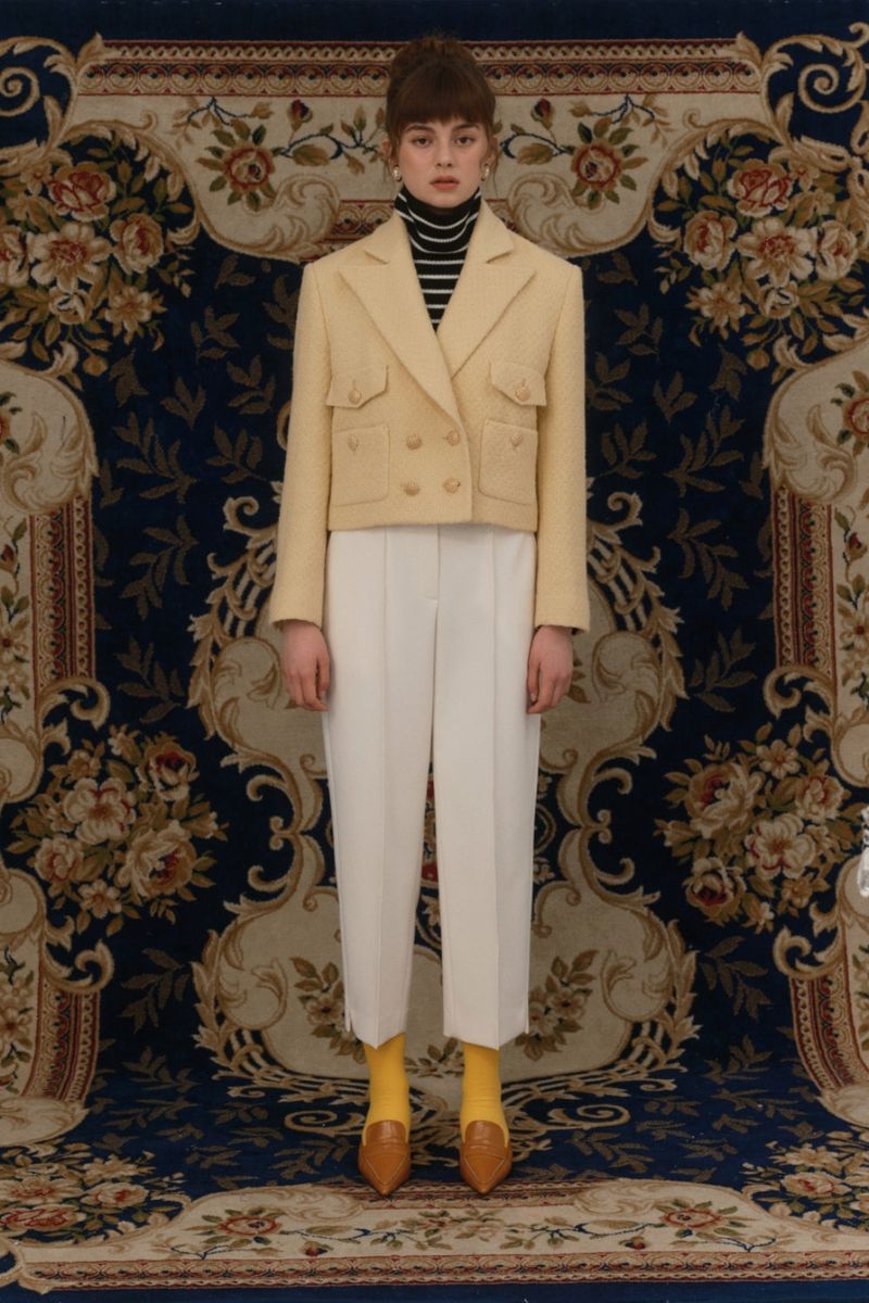 Pin tuck pants
