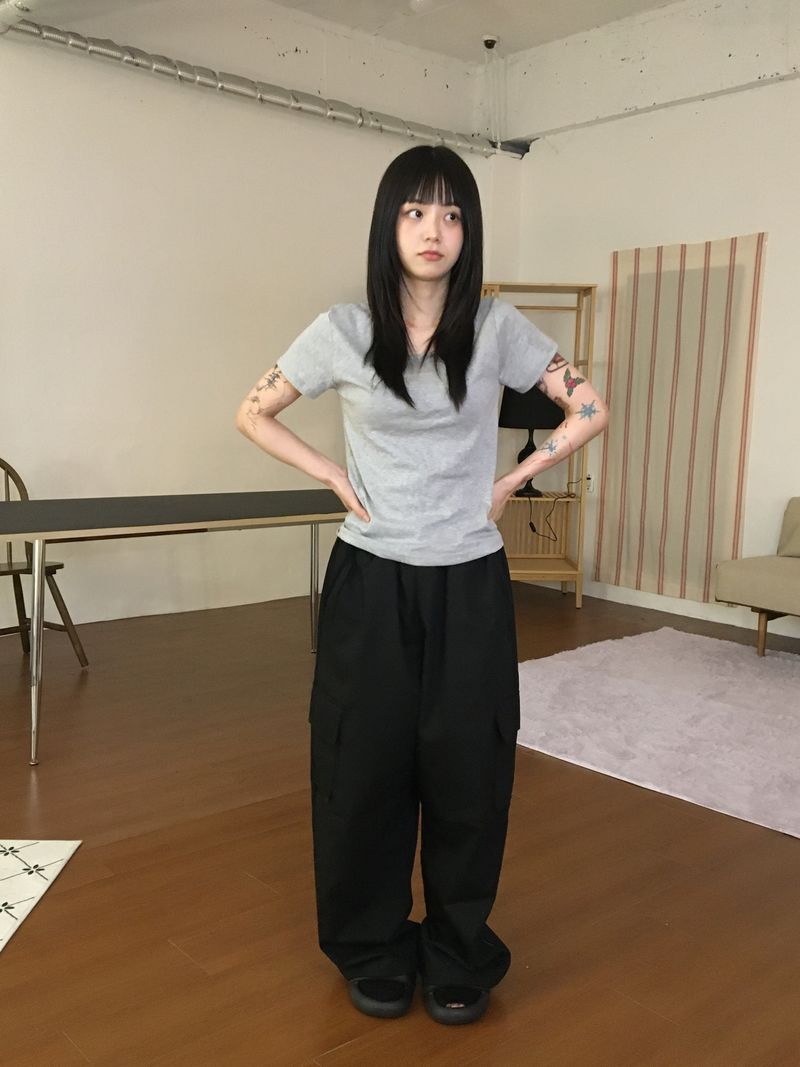 ハルユニセックスカーゴパンツ（2色）