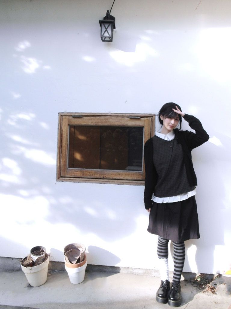Check Layered Button Top (2colors)