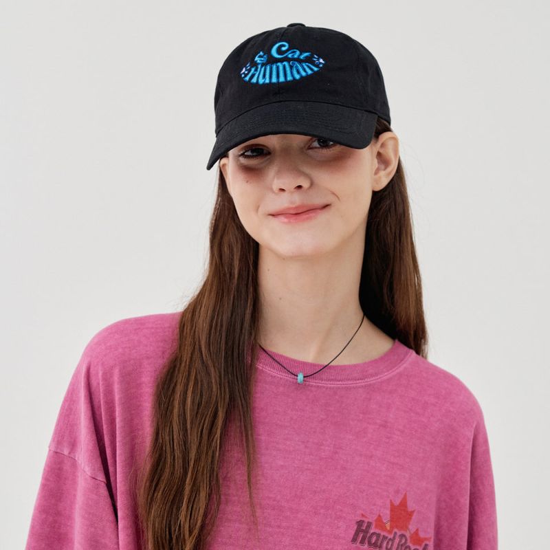Human & Cat(ヒューマン&キャット)の「AND CAT BALL CAP_BLACK(Hats)」