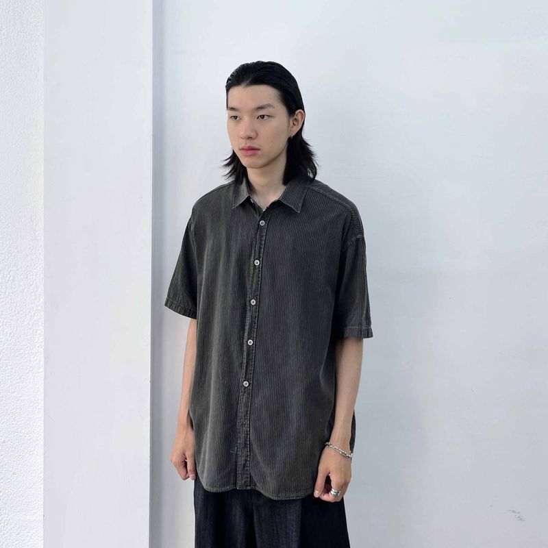 Retro Faded Textured Shirt