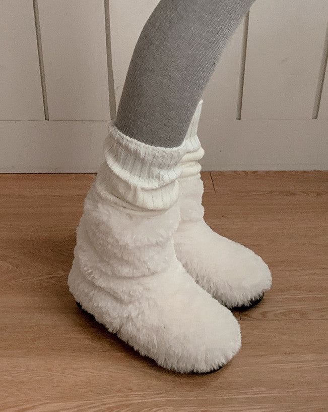 #Soft Rib Knit Leg Warmer (4color)