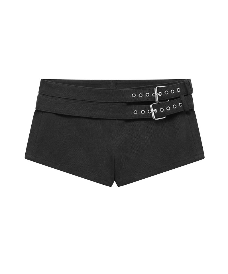 MIDNIGHT MOVE（ミッドナイトムーブ）の「2 belt shorts (black)（Pants）」