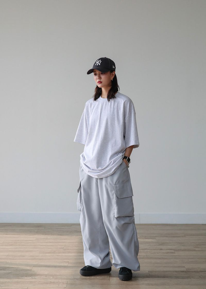 THIN WIDE CARGO PANTS