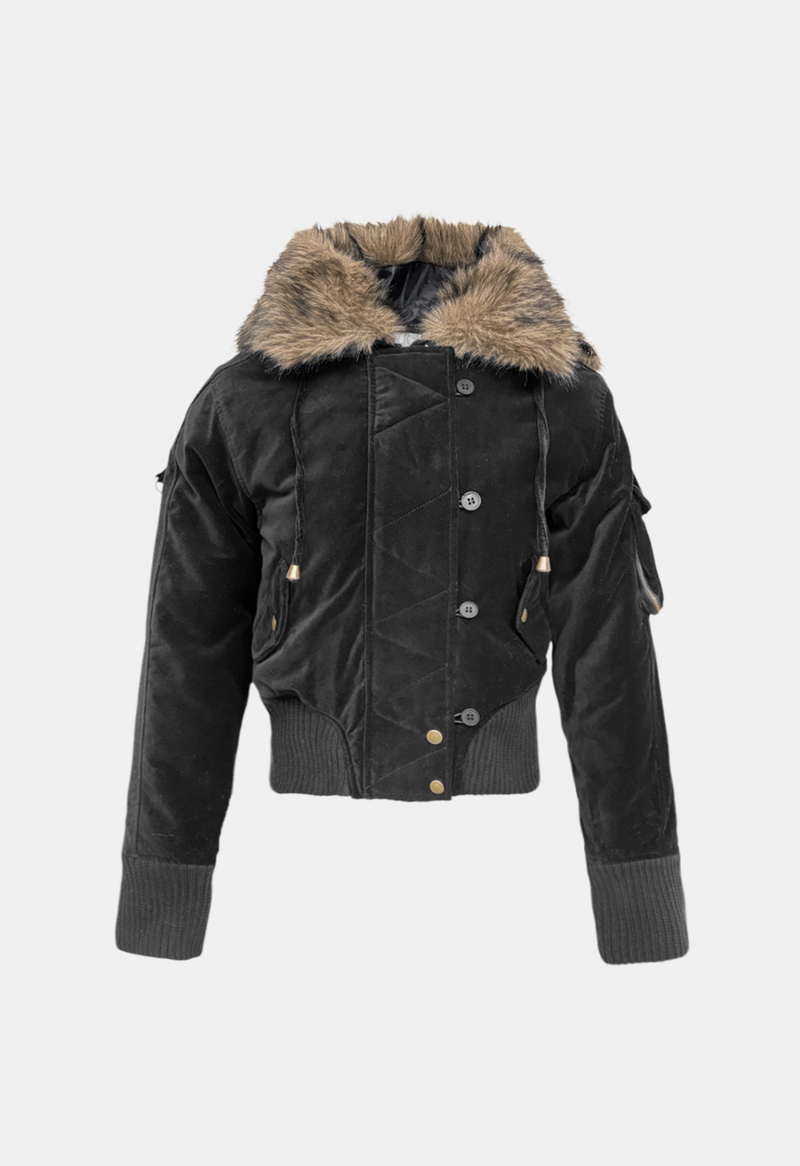Porey Fur Hooded Jumper