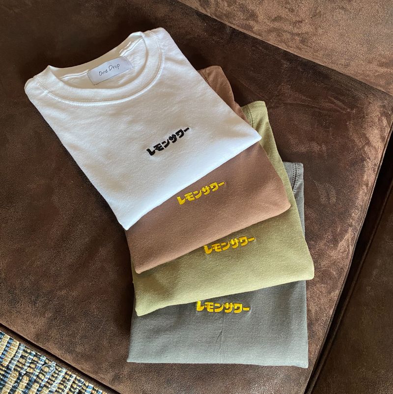 ふくだレモンサワー®刺繍T-shirt