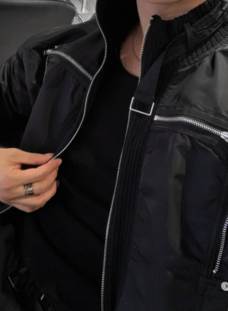 Locus Heathrow Bandad Cropped Windbreaker Jacket
