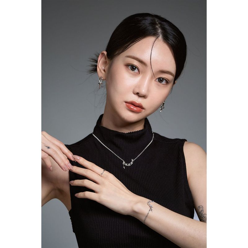 Drop Half Moon Necklace