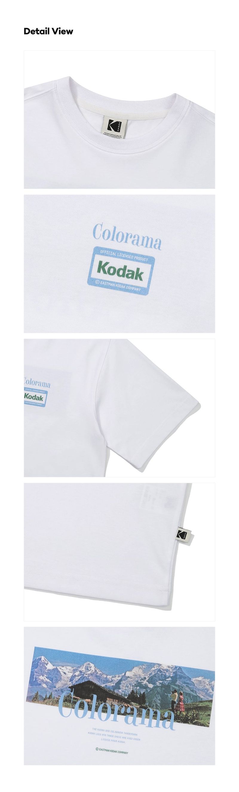 Colorama Short-Sleeved T-Shirt【WHITE】