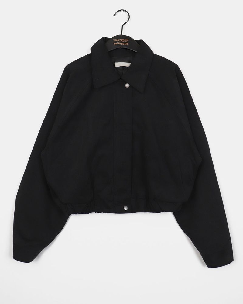 Wicon Collar Cotton Cropped Short Jumper Jacket