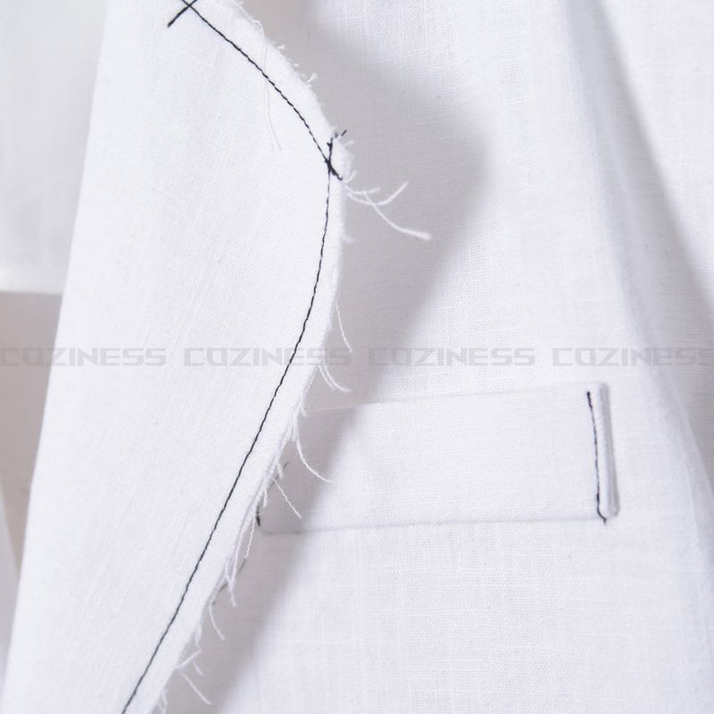 90's Linen Decki Stitch Oversized Jacket (2 colors)