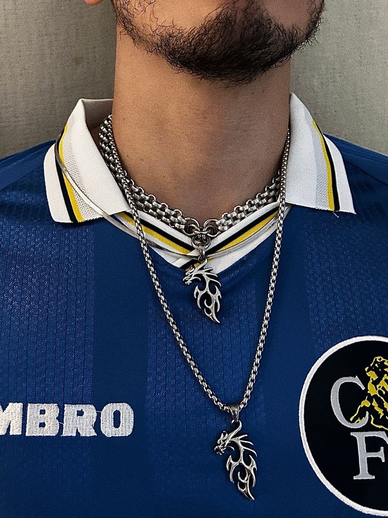 Dragon Box Chain Necklace (size: 2type)