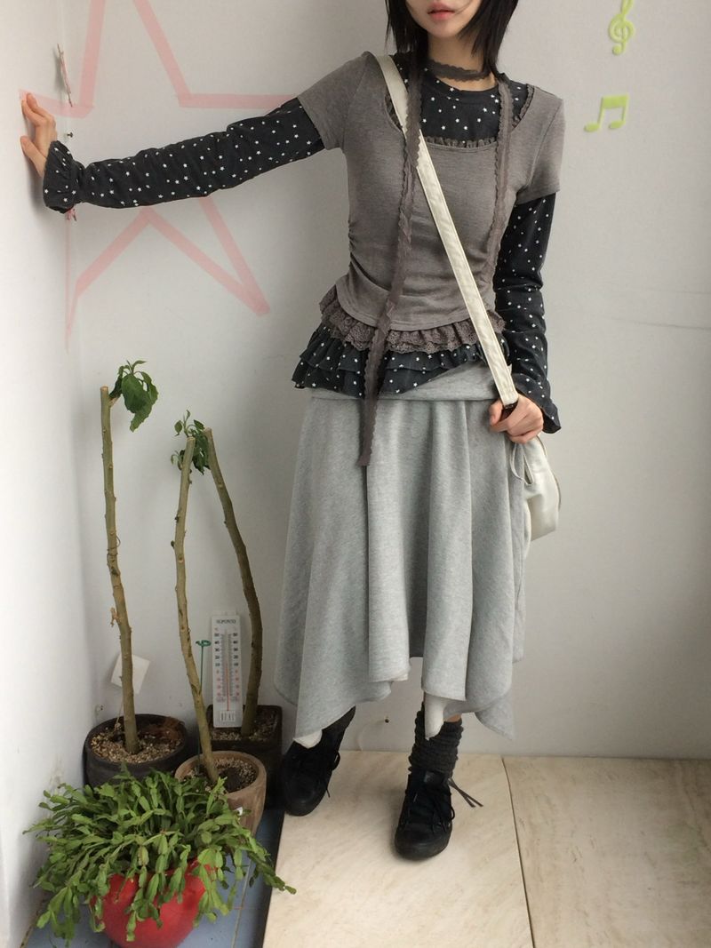 flared ribbon skirt