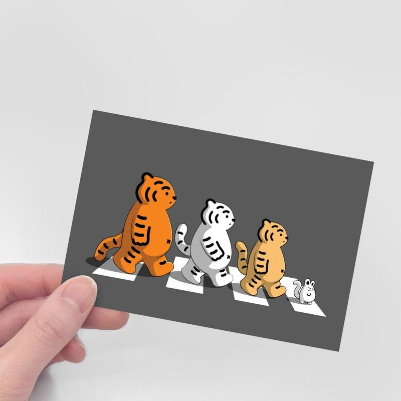 GOGO TIGER POST CARD