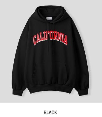 カリフォルニアダブルレイヤーオーバーフィットフーディー