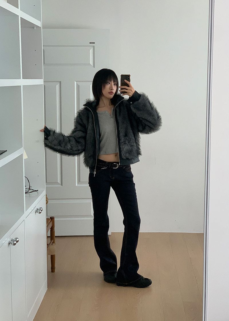 DEEP SLIM BOOTS CUT DENIM
