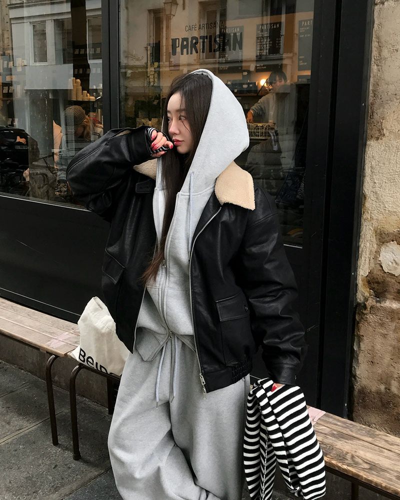 [ORIGINAL] Kyle Wool & Leather 2-Way Jumper