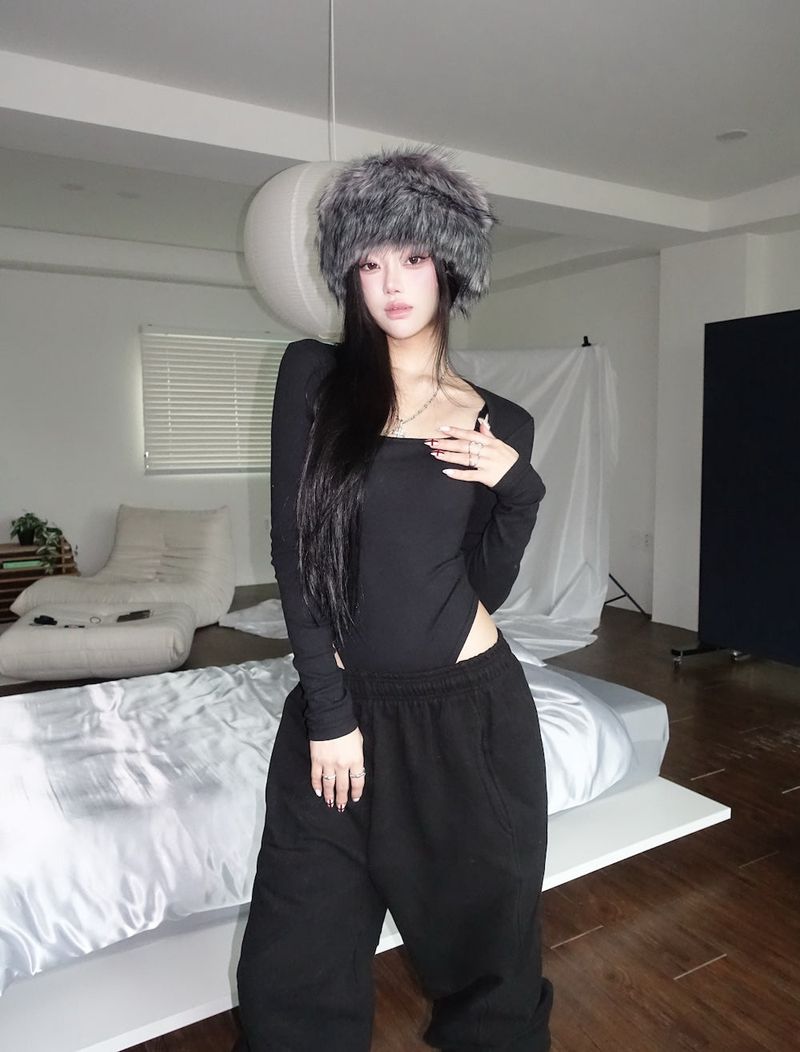 Slim fit body suit Top