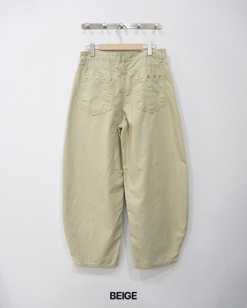 Warp Herringbone Stripe Pants