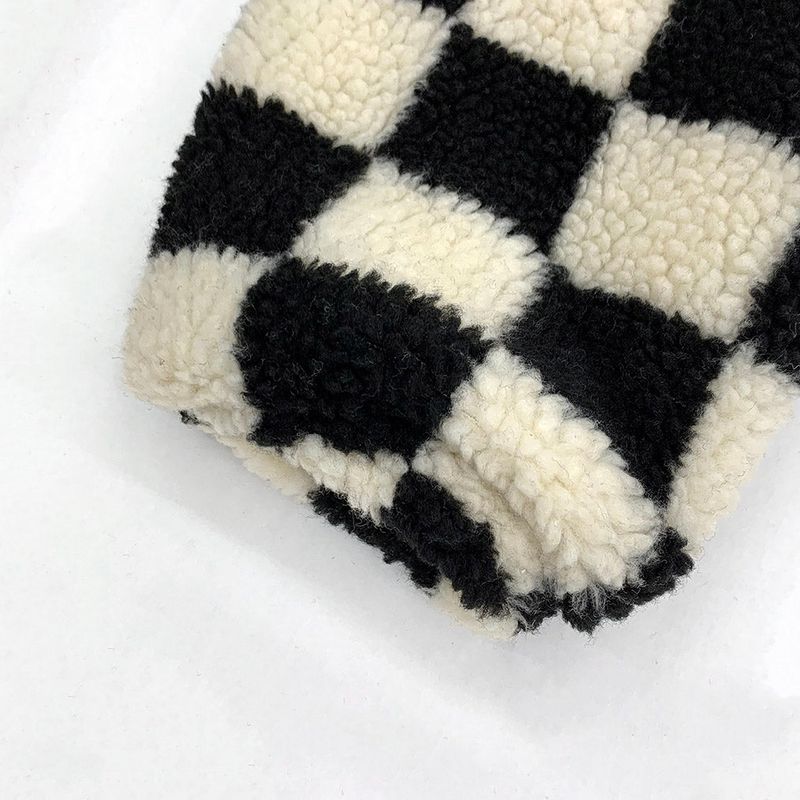 UI Wool Check Turtleneck Zip-Up (2 colors)