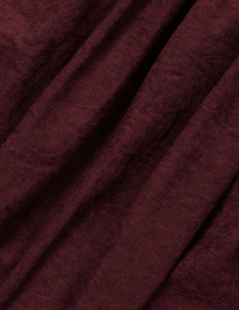 BUTTON PUMPKIN MIDI SKIRT(BURGUNDY)