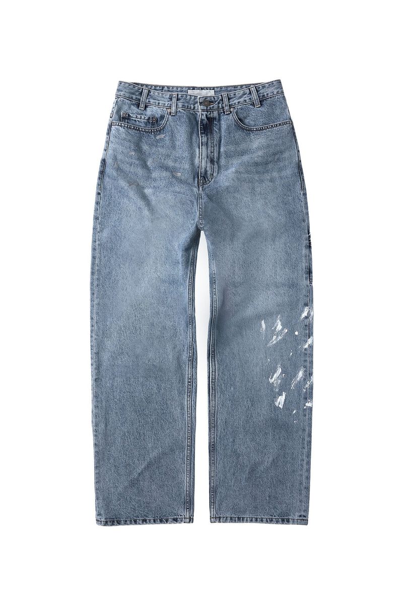 CHOWOO（チョウ）の「Aged Splatter Carpenter Denim Pants(Washed Blue)（Pants）」