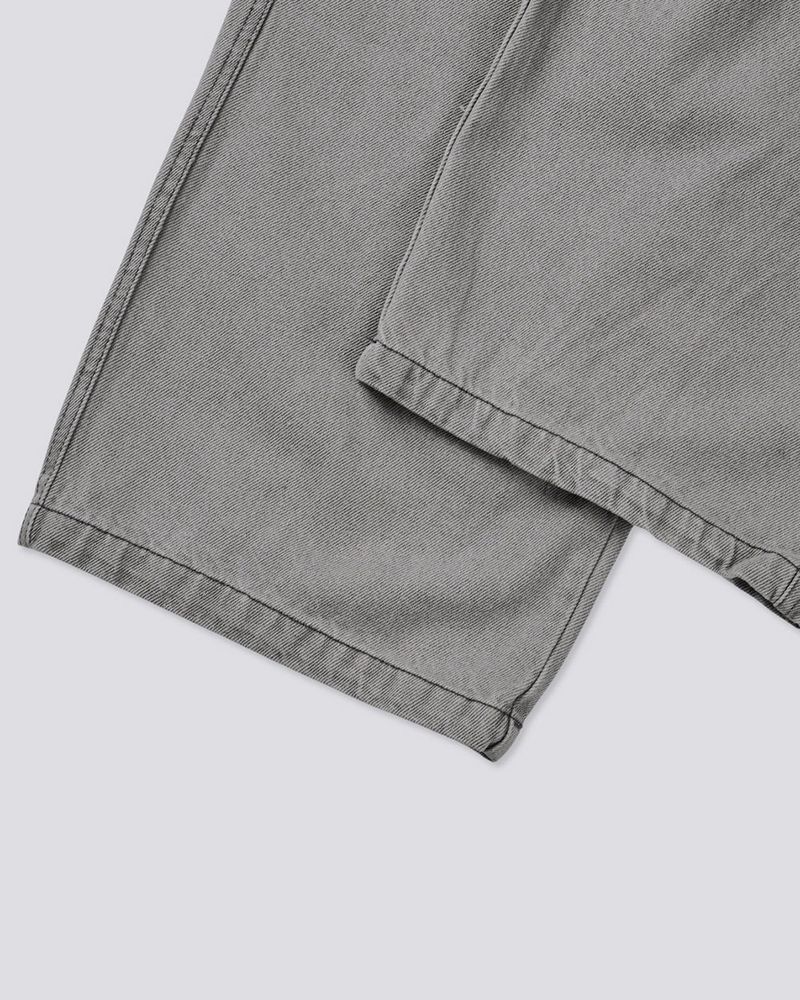 Bion Gray Wash Cargo Denim Pants