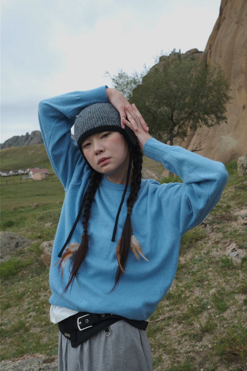 DUGGY（ダギー）の「ウールタッチクルーネックニット (3color)（トップス）」