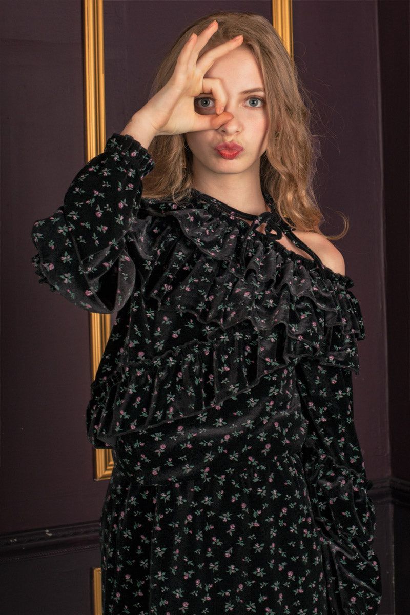 cattline(カトリーヌ)の「flower blouse(Tops)」