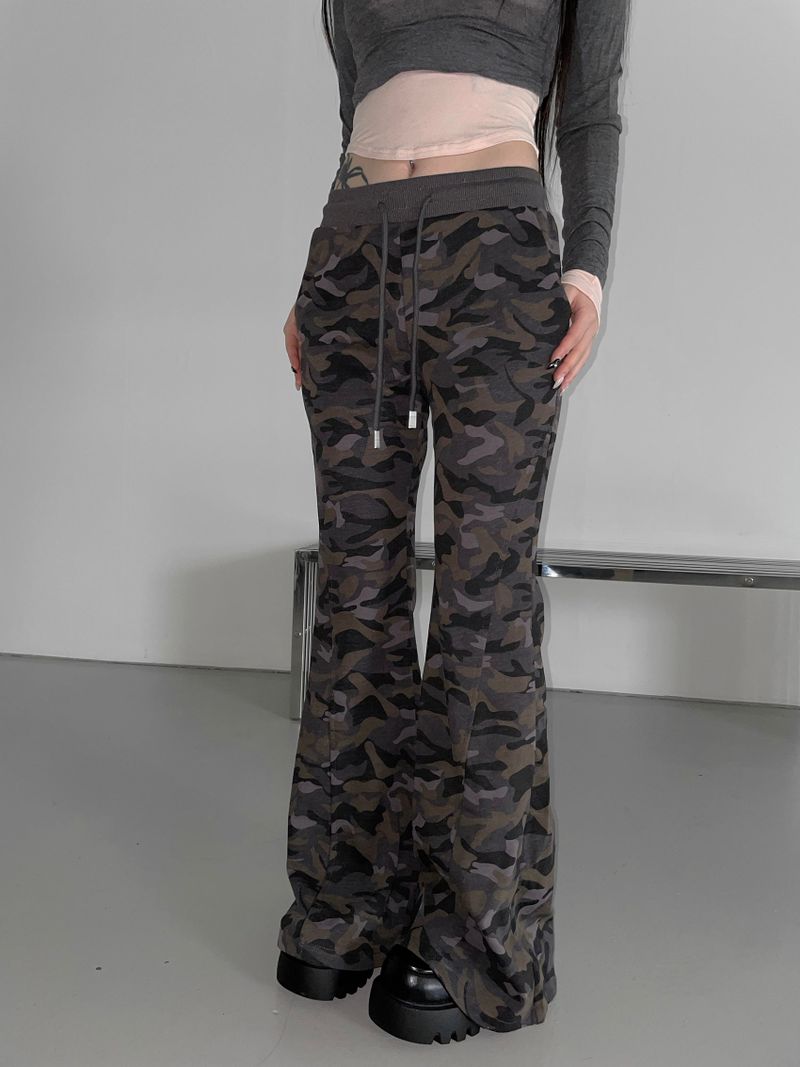 serch shirring camo bootscut pt