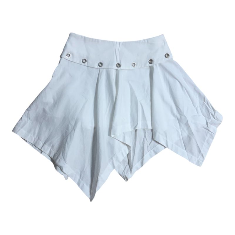 Eyelet flare skirt
