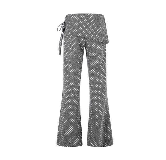 Riven Dot Wrap Flare Pants