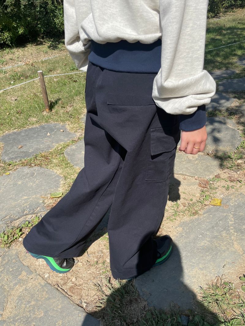 Workwear wide cargo pants