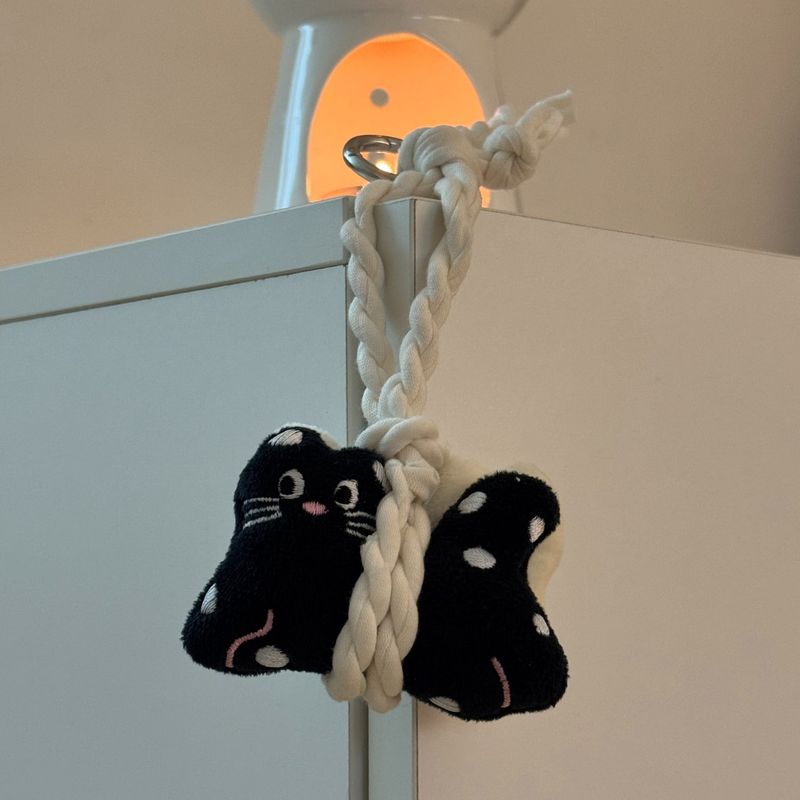 double dot visor cat keyring