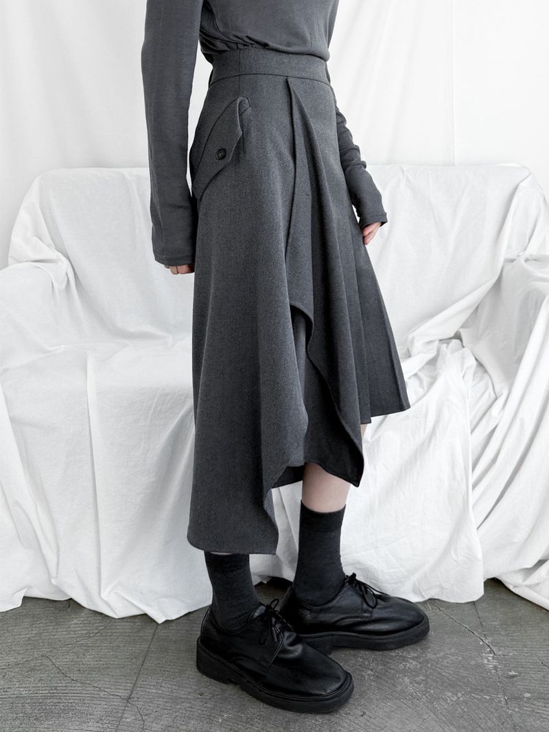 BIG POCKET WRAP SKIRT
