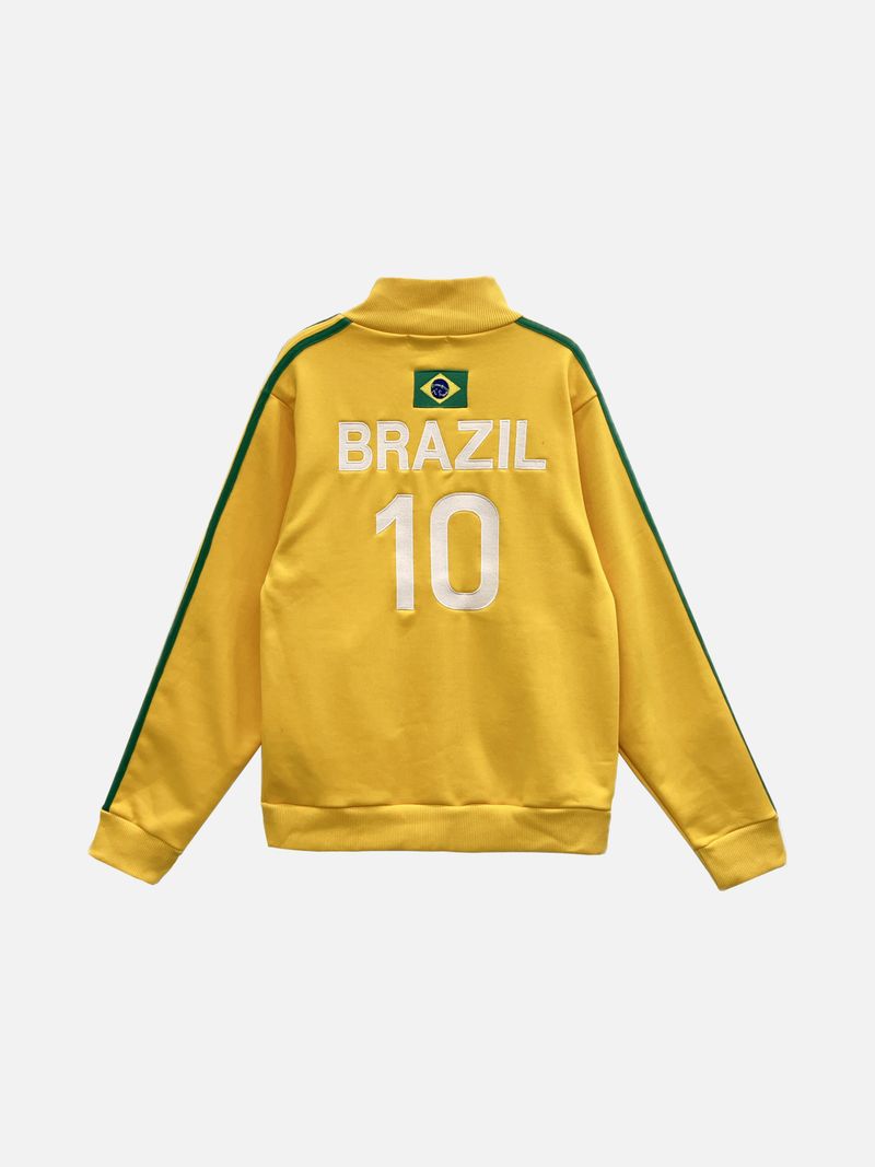 Noir Brazil Track Line Zip-Up 3C