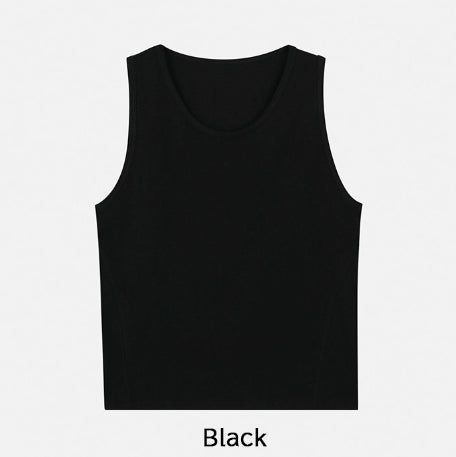 Loin Over Fit U-Neck Cut Sleeveless