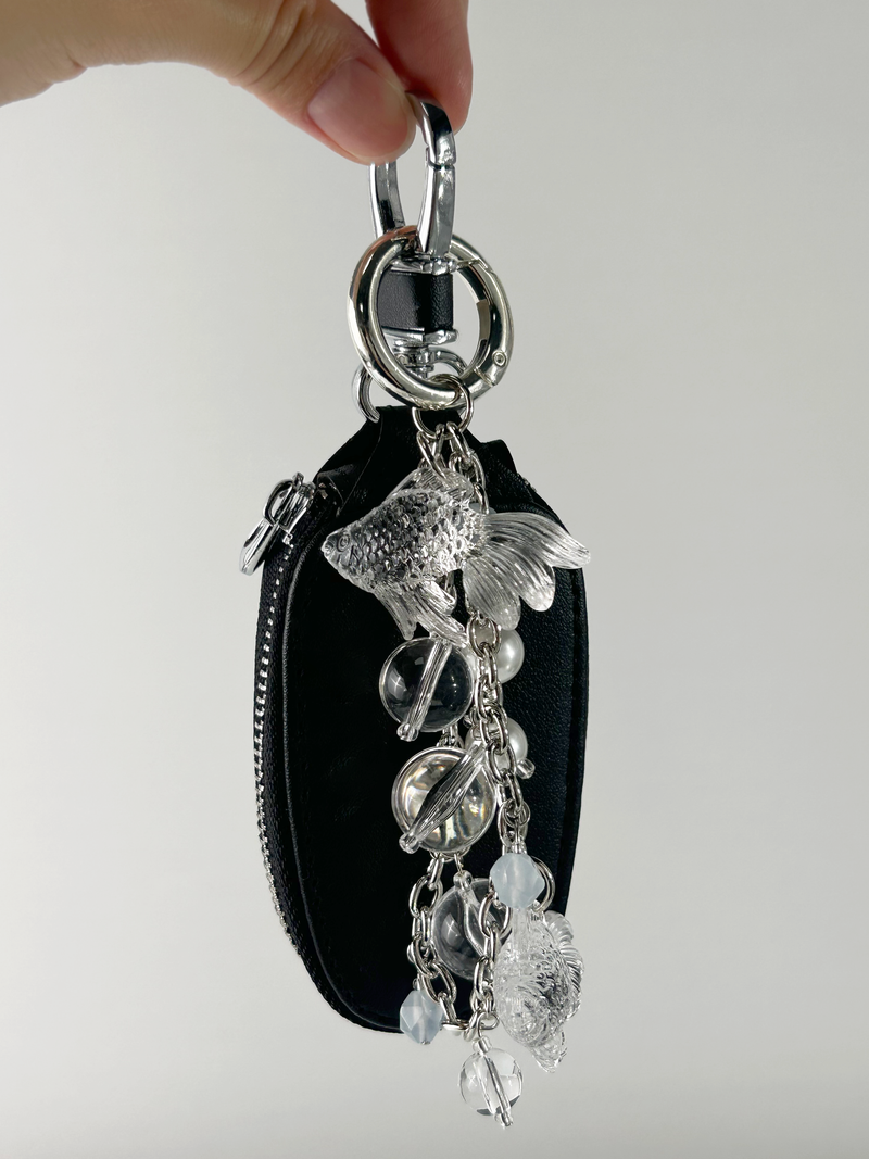 Clear Goldfish Bold Keychain