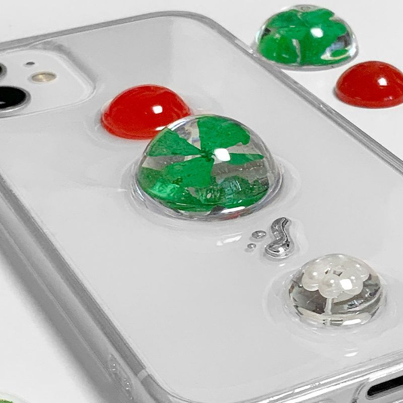 [MADE] Lucky clover Resin Case
