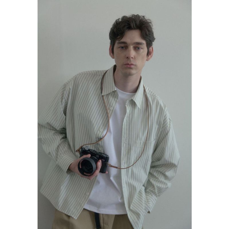 HUKE（フック）の「Vintage stripe shirts（Tops）」
