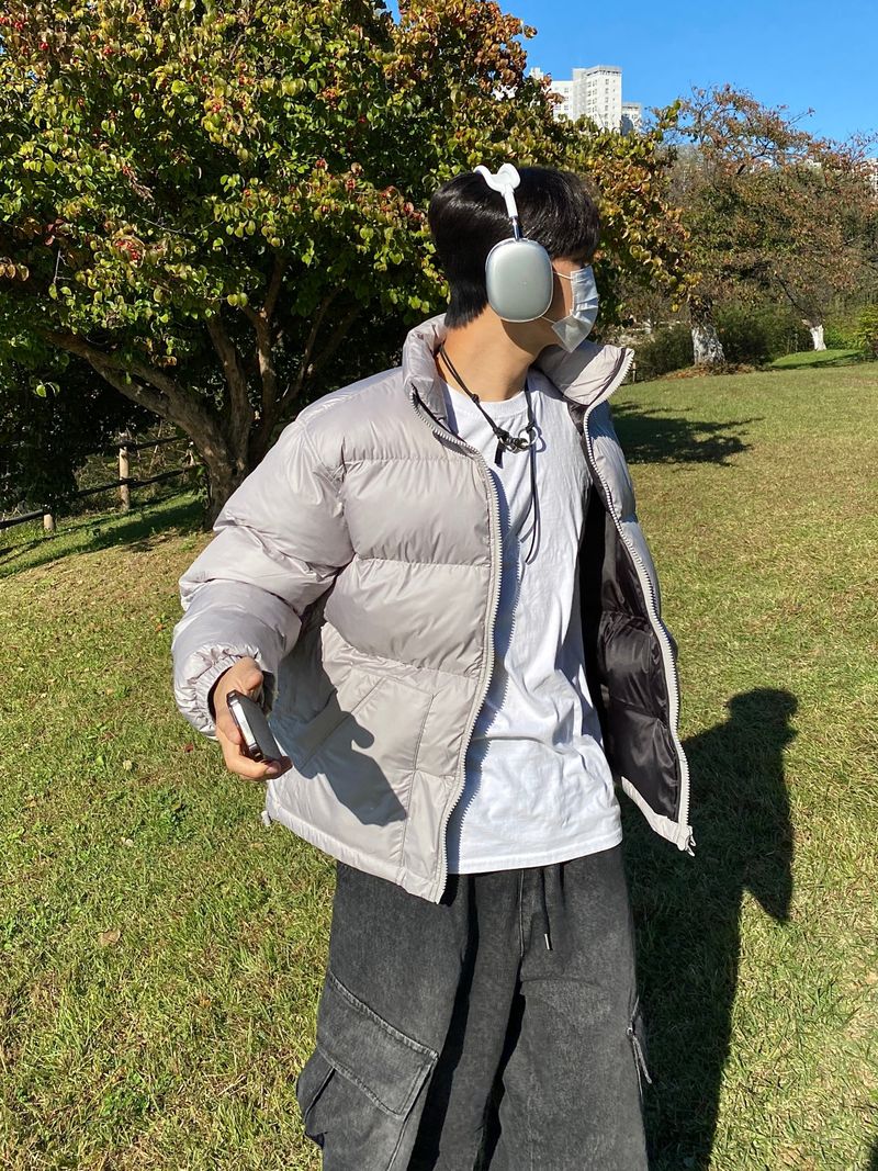 Matt over 2-way short padded jacket (3color)
