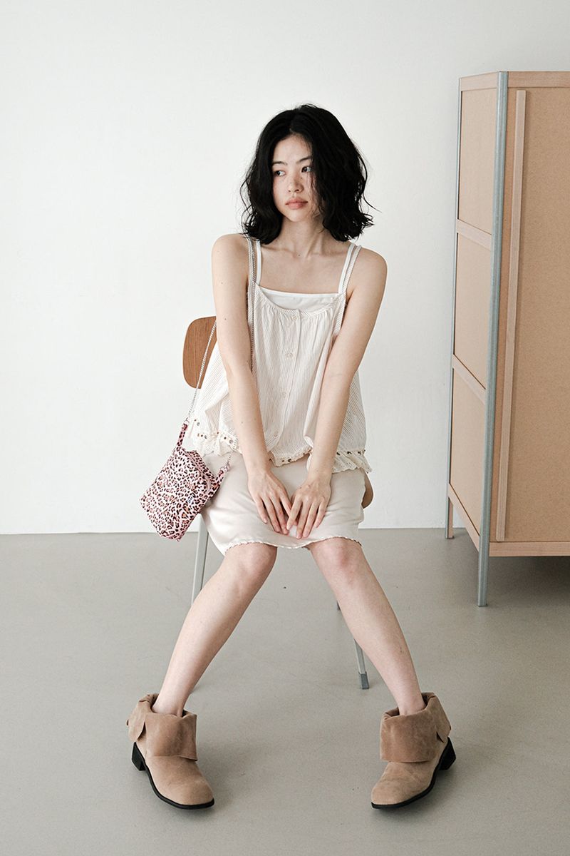 クロス ポーチ (pink leopard)