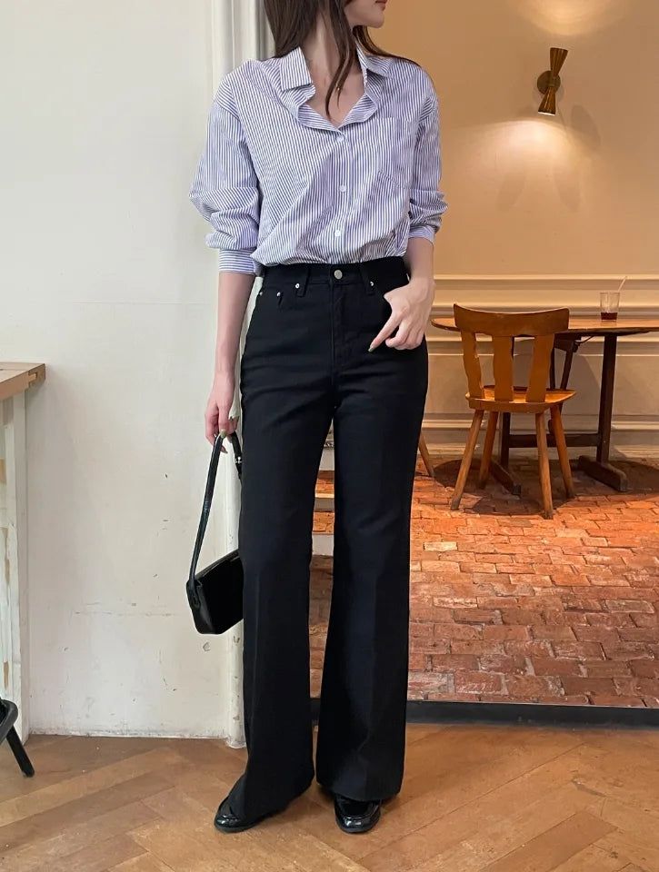 Kota Center Crease Slim Long Bootcut Pants